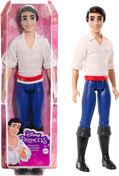 Mattel Disney Princess Toys, Prince Eric Posable Muñeca de moda con...