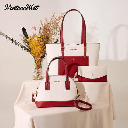 Montana West - Juego de 3 piezas de bolsos para mujer: bolso de man...
