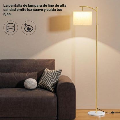 Ambimall Lámpara de pie de 60 pulgadas para sala de estar con 3 tem...