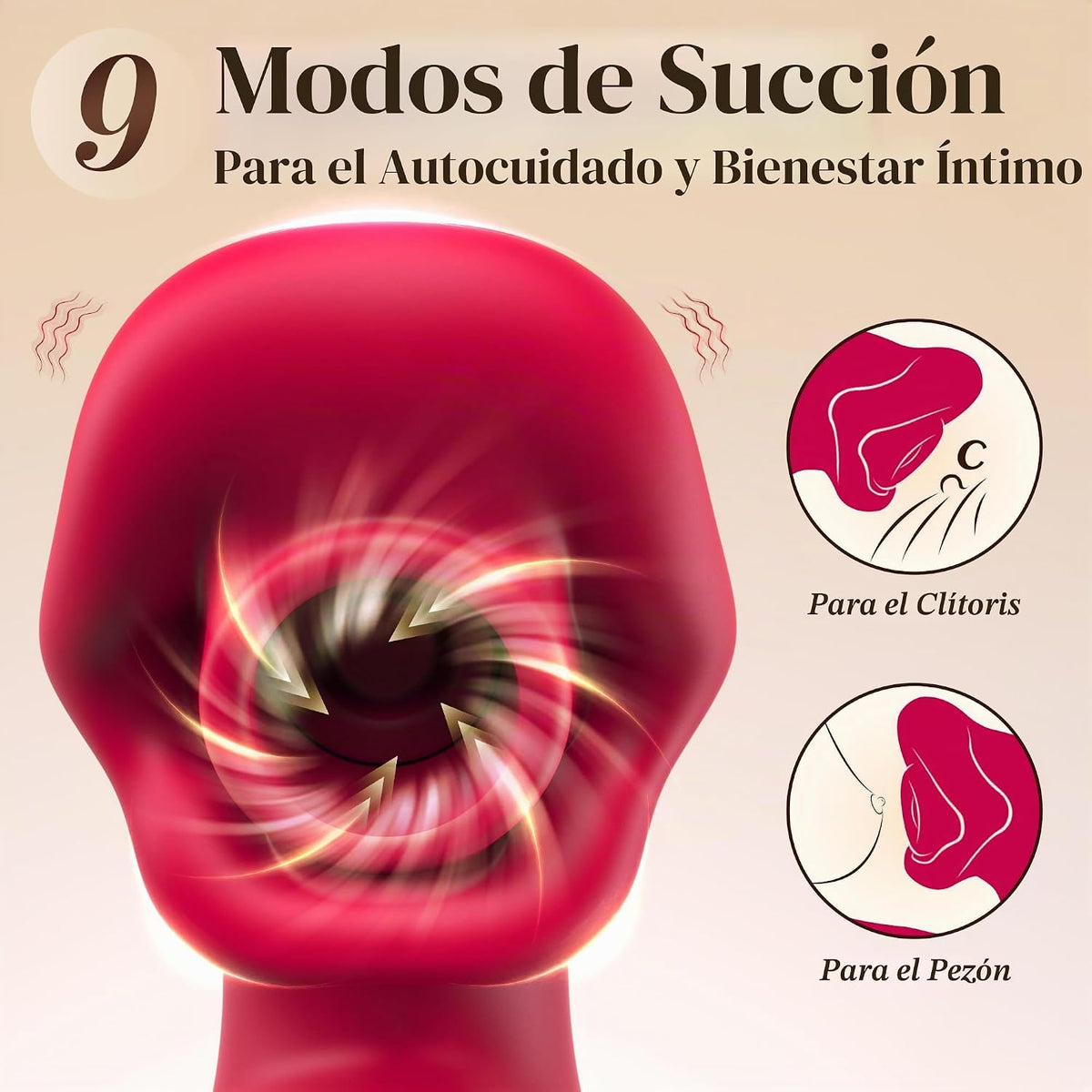 Vibrador de conejo Toendi para mujeres, succionador de clítoris y c...