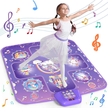 GirlsHome Almohadilla de baile electrónica iluminada, juguete de re...