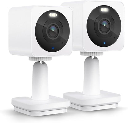 WYZE Cam OG Paquete de 2 cámaras de seguridad para interiores/exter...