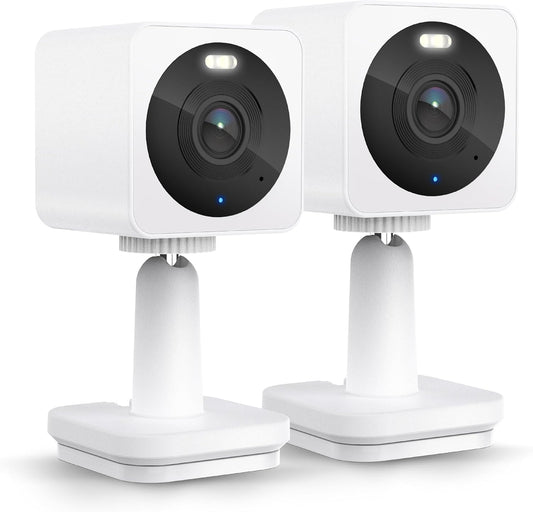 WYZE Cam OG Paquete de 2 cámaras de seguridad para interiores/exter...