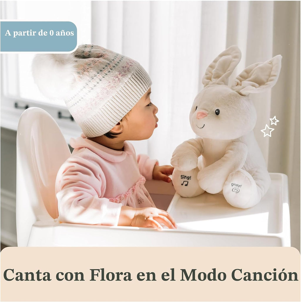 GUND Baby Flora Bunny Juguete musical interactivo animado para bebé...