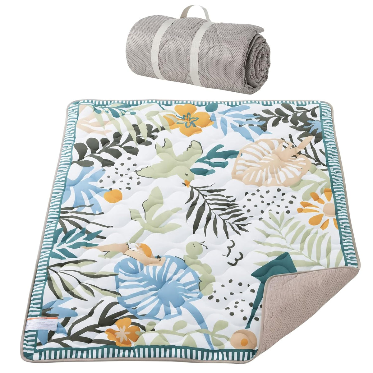 Momcozy Alfombra de juego para bebé para piso, 59 x 71 pulgadas alf...