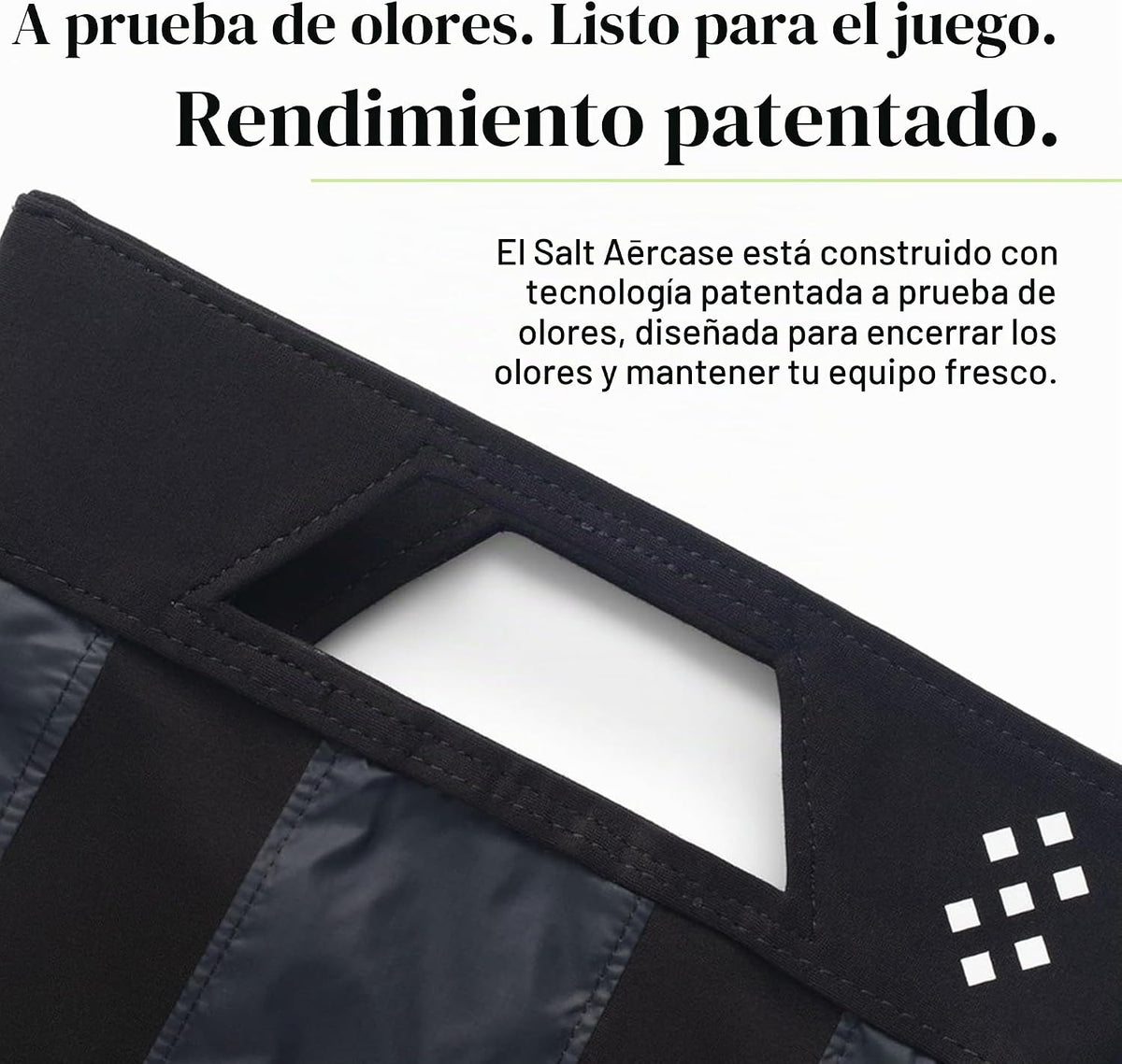 Salt Athletic Bolsa a prueba de olores, Negro