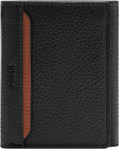 Fossil Billetera para hombre, Huntington Billetera de cuero triple...