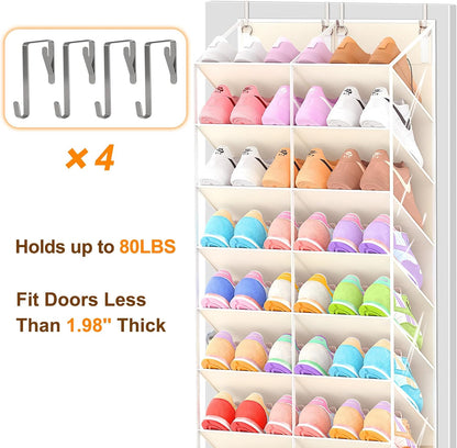 UVIAHOMI - Organizador de zapatos para puerta de 20 a 30 pares, est...