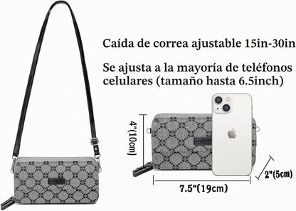 Lanyani Cartera Cruzada RFID con Correa de Muñeca y Bolsillo para T...