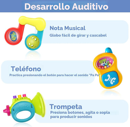 iPlay, iLearn - 10 juguetes de sonajero para bebés de 3 a 6 a 12 me...