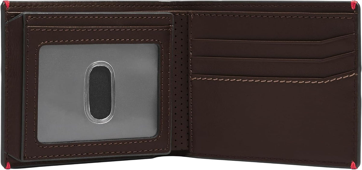 Fossil Billetera plegable para hombre, Sport Tourer Mink Brown, tal...