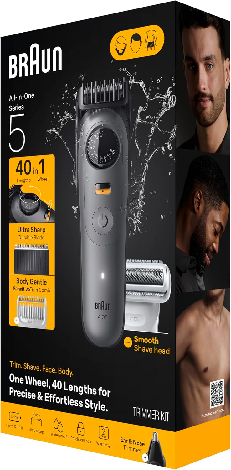 Braun Serie 5 todo en uno Kit de aseo para barba y cuerpo para homb...