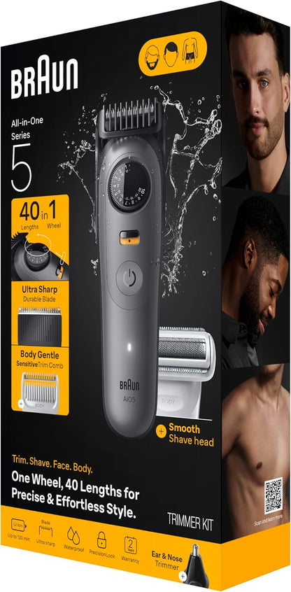 Braun Serie 5 todo en uno Kit de aseo para barba y cuerpo para homb...
