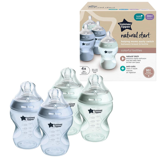 Tommee Tippee Natural Start - Biberones anticólicos de 9 onzas sin...