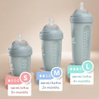 Herobility Biberones anticólicos de 12 fl oz\/11.5 fl oz, paquete d...