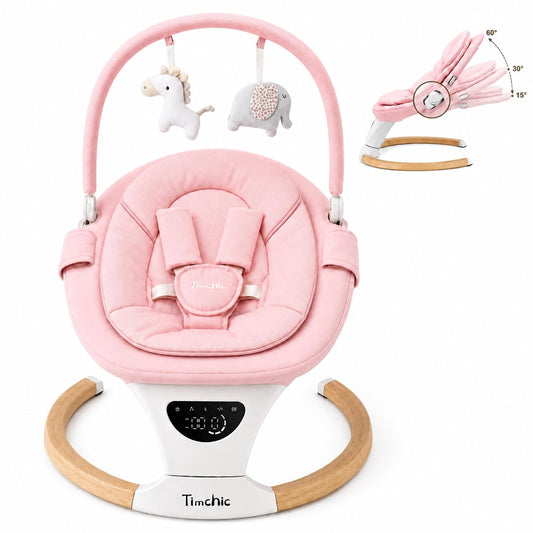 TimChic - Columpio para bebé con balanceo automático, 5 movimientos...