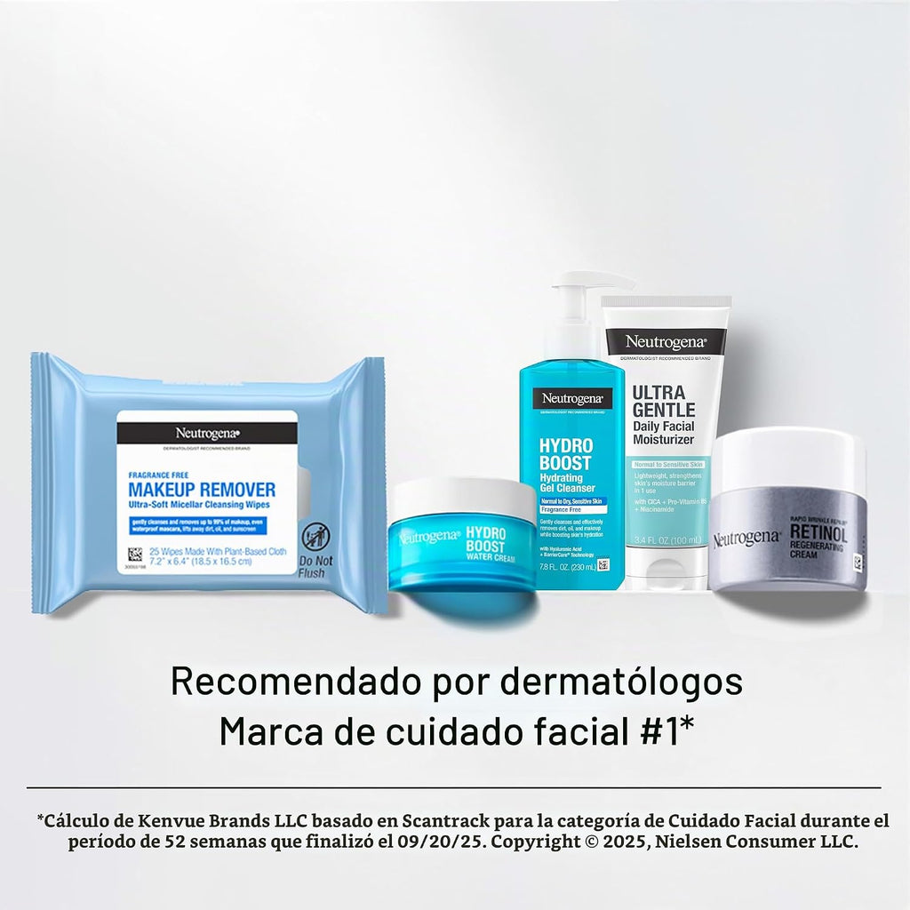 Humectante con banco de colágeno Neutrogena + limpiador de prueba,...