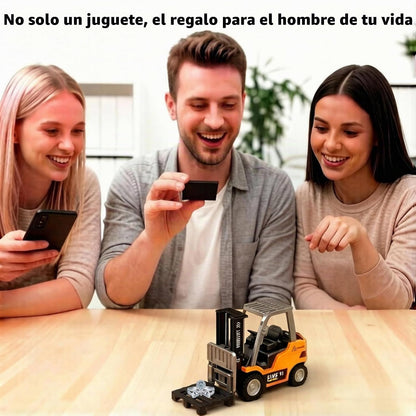 DAOGU mini RC carretilla elevadora juguete grúa de control remoto 2...