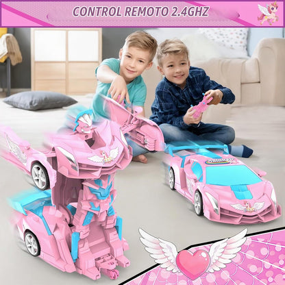BLUEJAY Unicorn Transform RC Cars para niñas de 3 a 12, 2.4 GHz con...
