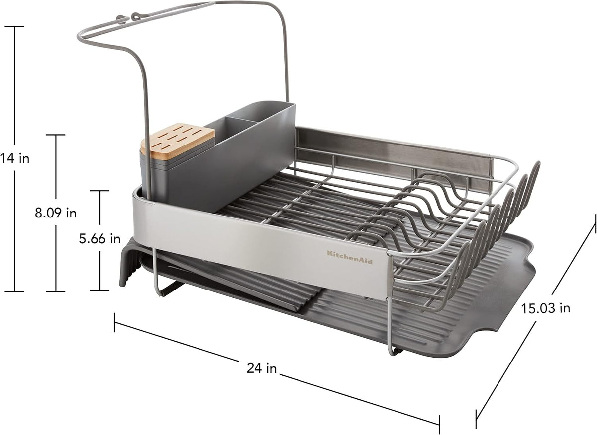 KitchenAid Escurridor expandible para secar platos, 24 pulgadas, ca...