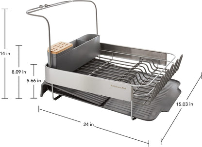 KitchenAid Escurridor expandible para secar platos, 24 pulgadas, ca...