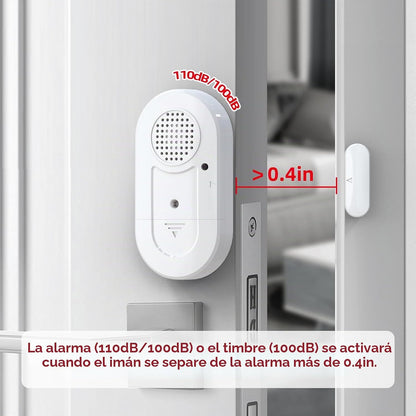 Sanjie Sensores de alarma para puerta y ventana, paquete de 5, 125d...