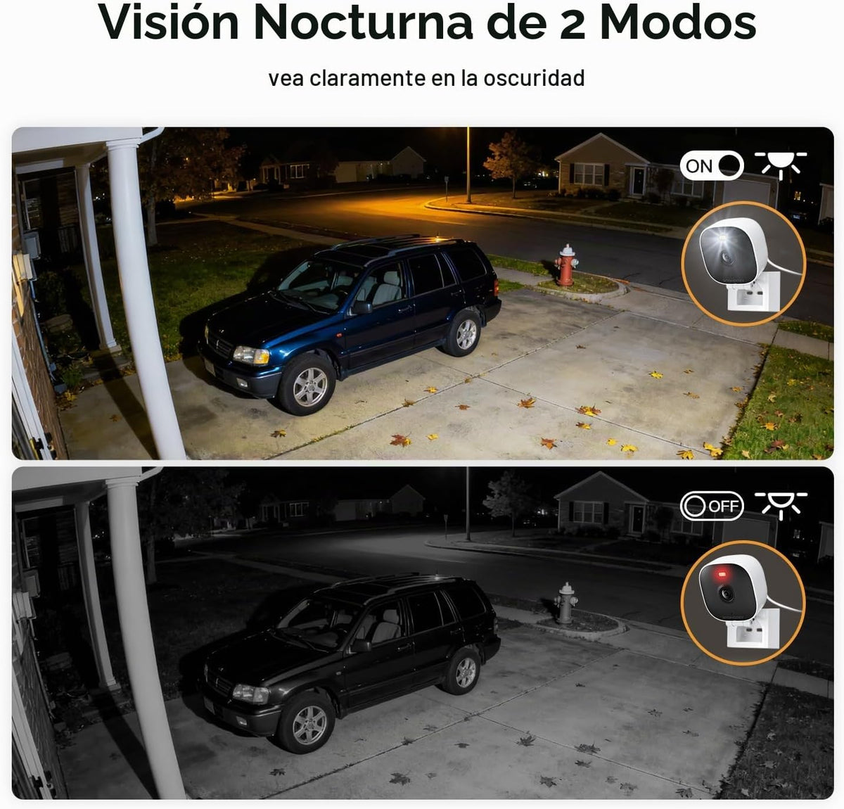Cámaras 2K para seguridad del hogar, interior\/exterior para monito...