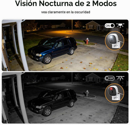 Cámaras 2K para seguridad del hogar, interior\/exterior para monito...