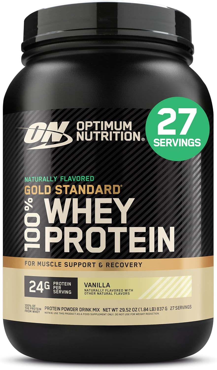 Optimum Nutrition Estándar dorado 100% Proteína de Suero de Leche e...