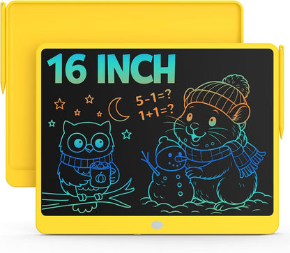 Bravokids Tableta de escritura LCD de 16 pulgadas para niños de 3 a...