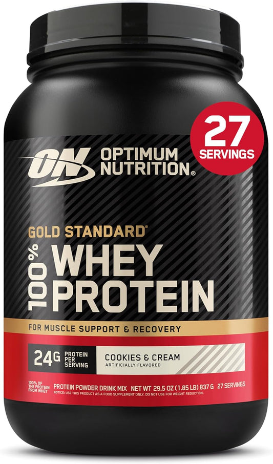Optimum Nutrition Estándar dorado 100% Proteína de Suero de Leche e...