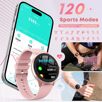 Reloj inteligente para mujer, reloj inteligente con pantalla táctil...