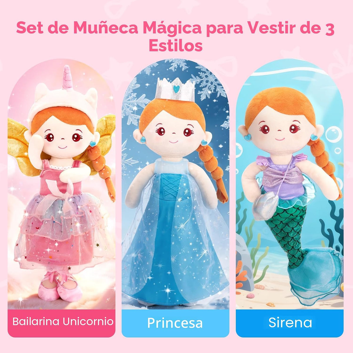 hahaland Juegos de muñecas de vestir - Princesas Sirena Unicornios...