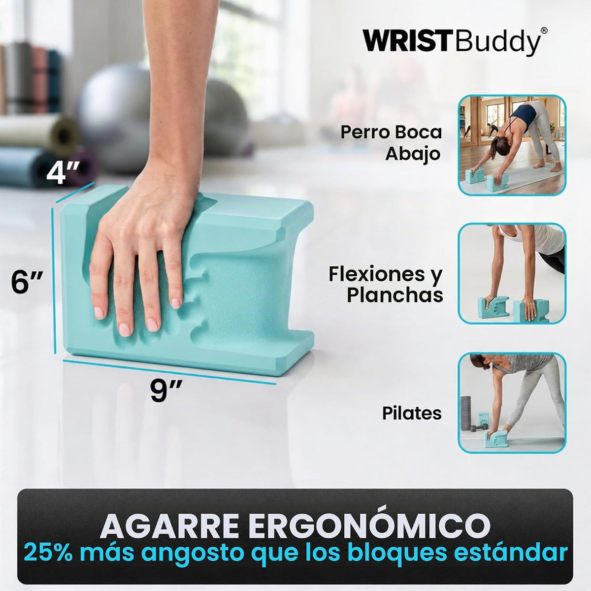 WRISTBuddy Bloques de yoga (izquierdo + derecho) - Bloques de EVA e...