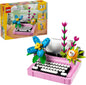 LEGO Creator 31169 - Máquina de escribir 3 en 1 con flores, juguete...