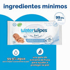 WaterWipes Sensitive+ Toallitas para recién nacidos y bebés, 3 en 1...