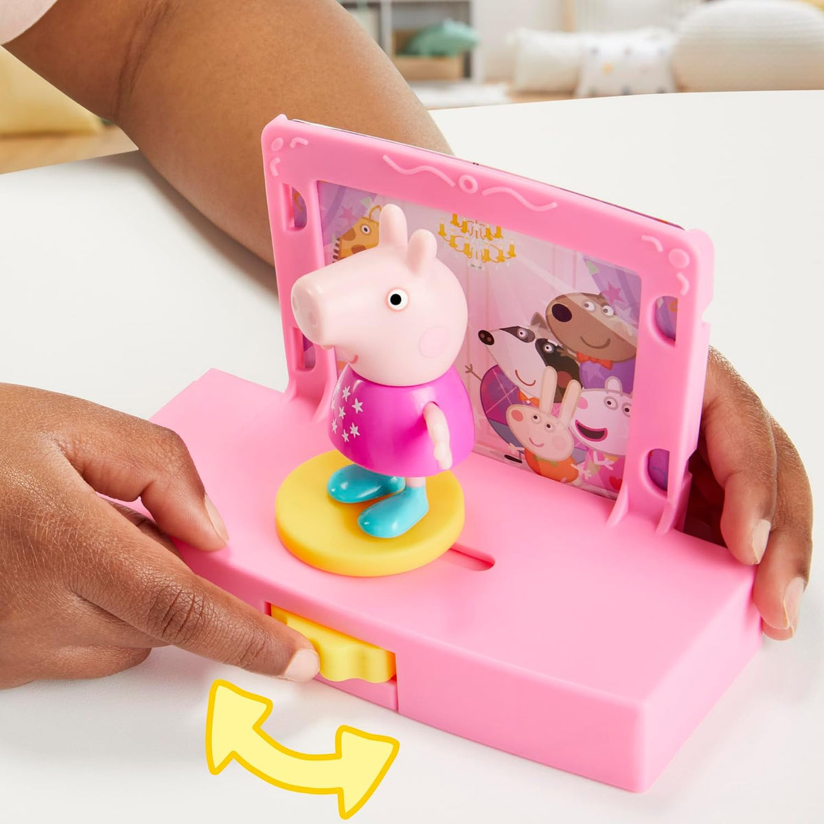 Peppa Pig Set de juego de fiesta de baile de Peppa con casa, 2 figu...