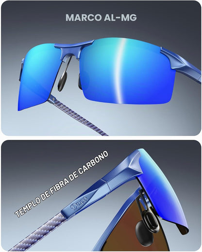DUCO - Gafas de sol polarizadas para hombre, para deportes, pesca,...