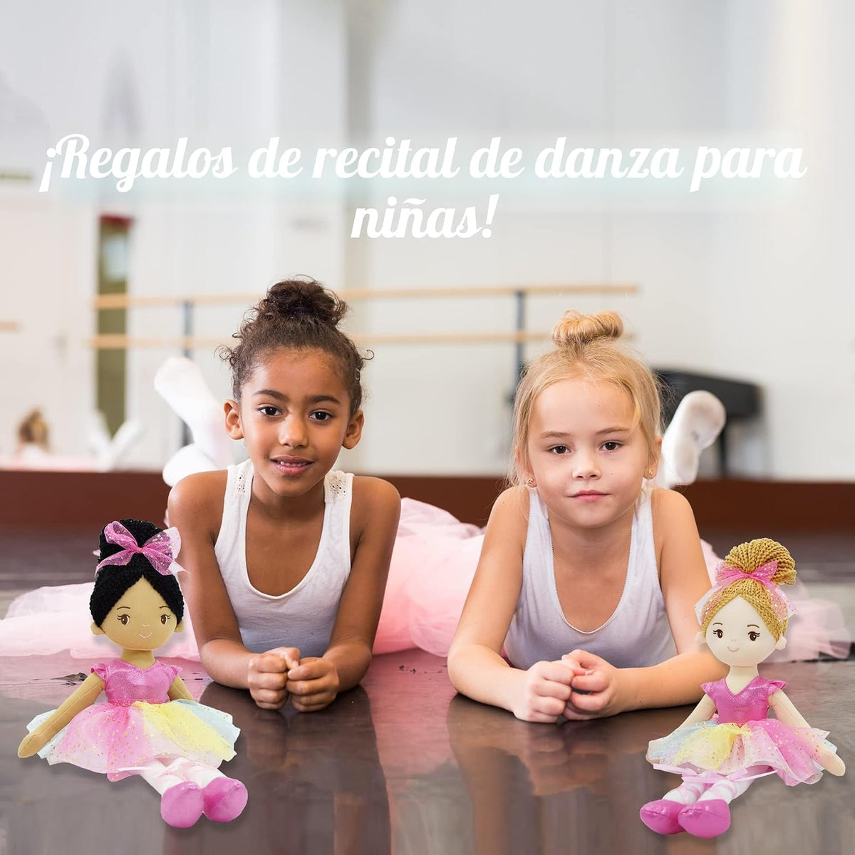 June Garden Princesa Stella de bailarina de 16 pulgadas, muñeca sua...