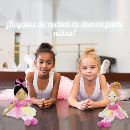 June Garden Princesa Stella de bailarina de 16 pulgadas, muñeca sua...
