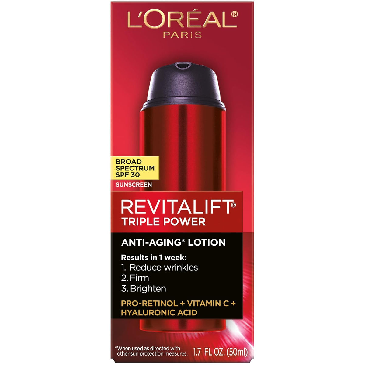 L'Oreal Paris Revitalift Triple Power Anti-Envejecimiento Amplio Es...