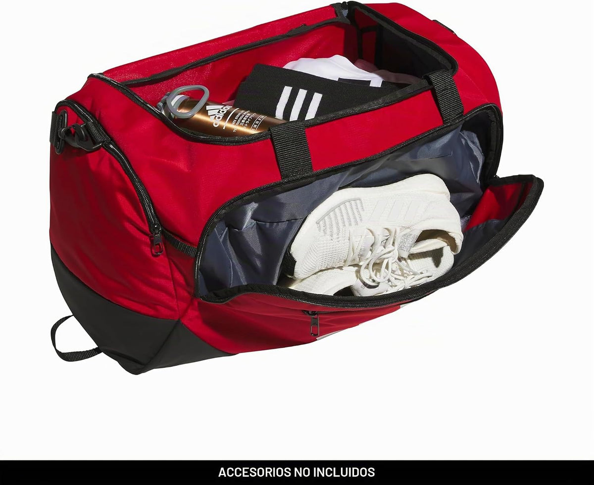 adidas Defender - Maleta deportiva, color rojo 2\/blanco, OSFA | Co...