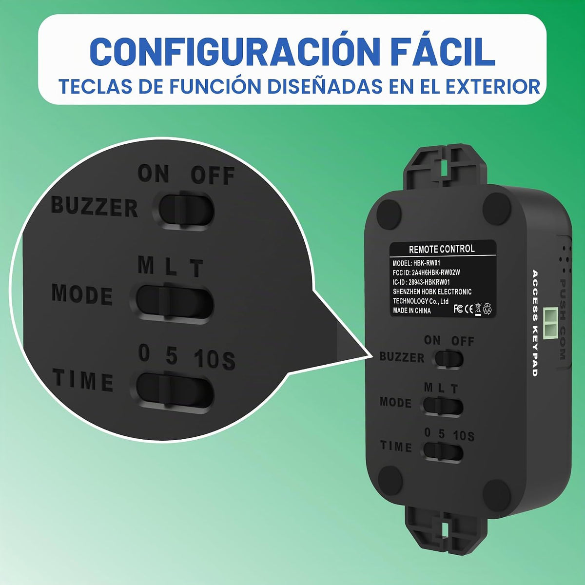 UHPPOTE Cerradura de puerta magnética eléctrica de 130 libras con s...