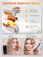 SHEGLAM Onduladora profunda de 0.75 pulgadas para cabello corto, li...