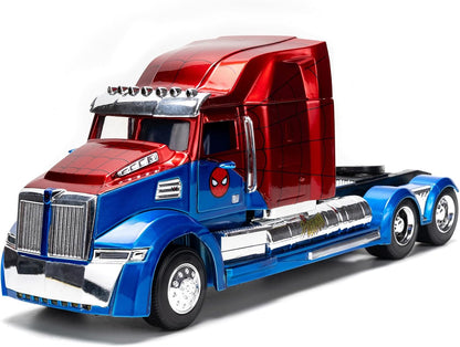 Jada Spider-Man Western Star 5700 XE Big Rig - Vehículo fundido a p...