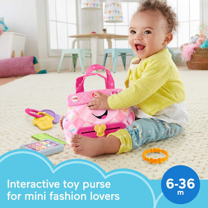Fisher-Price Laugh &amp; Learn My Smart Purse, rosa, juguete musica...