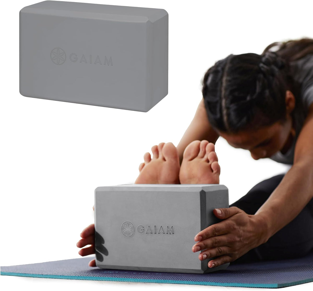 Gaiam Bloque de yoga \u2013 Espuma EVA sin látex \u2013 Superficie...