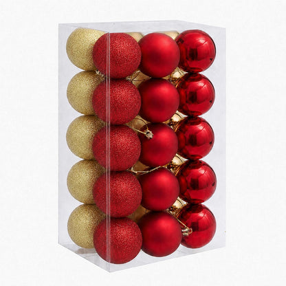Adornos de bola de Navidad de 30 quilates, decoración de árbol de N...
