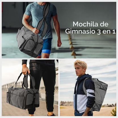 Kookoomia Mochila de gimnasio con compartimento para zapatos y bols...