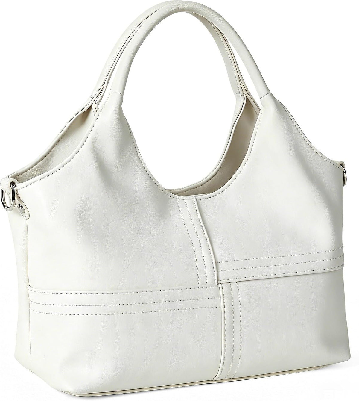 KOGTLA Bolsos de cuero vegano para mujer con correa de bandolera de...